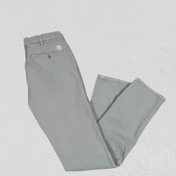 Marine Layer Men's 5 Pocket Slim Fit Pants in Light Gray Size 30/32 - Picture 3 of 8